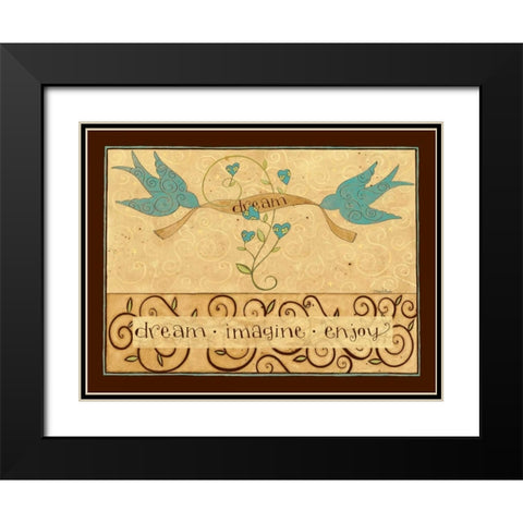 Enjoy Black Modern Wood Framed Art Print with Double Matting by DiPaolo, Dan