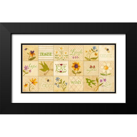 Spring Time Black Modern Wood Framed Art Print with Double Matting by DiPaolo, Dan