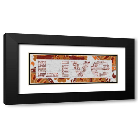 Brown Pattern Live Black Modern Wood Framed Art Print with Double Matting by Stimson, Diane