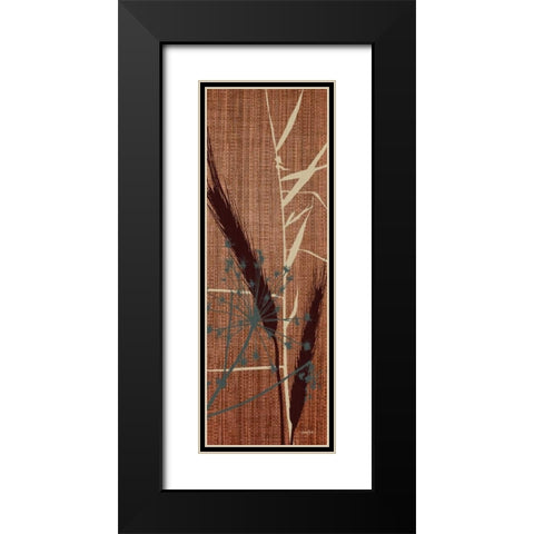 Grasses 2 Warm Black Modern Wood Framed Art Print with Double Matting by Stimson, Diane