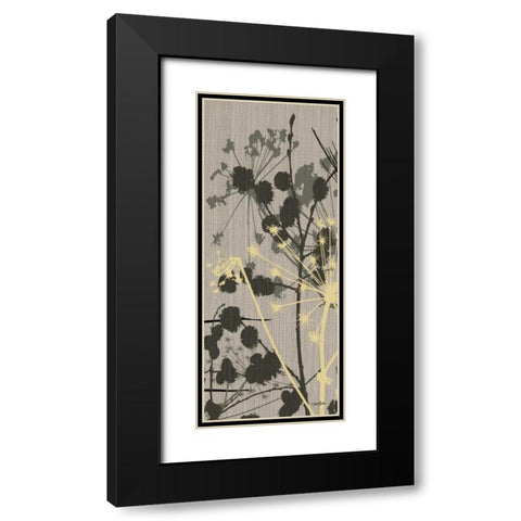 Grasses 2 Gray Black Modern Wood Framed Art Print with Double Matting by Stimson, Diane