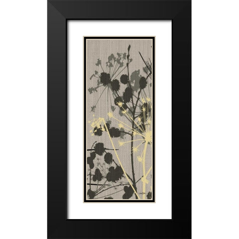 Grasses 2 Gray Black Modern Wood Framed Art Print with Double Matting by Stimson, Diane