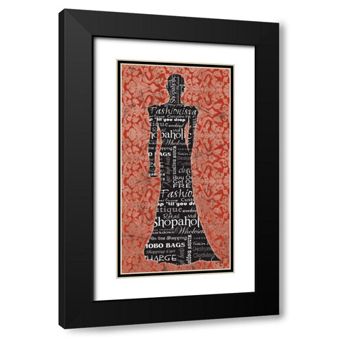 Runway 1 Black Modern Wood Framed Art Print with Double Matting by Stimson, Diane