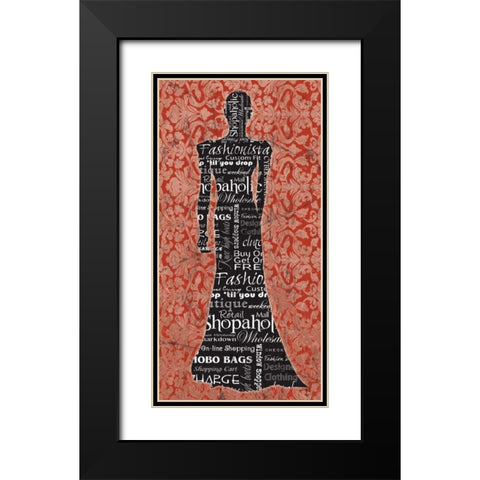 Runway 1 Black Modern Wood Framed Art Print with Double Matting by Stimson, Diane