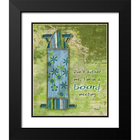 Board Mtg Black Modern Wood Framed Art Print with Double Matting by Stimson, Diane