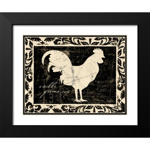 Vielle Ferme Black Modern Wood Framed Art Print with Double Matting by Stimson, Diane