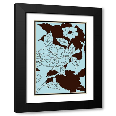 Cabella 2 Black Modern Wood Framed Art Print with Double Matting by Stimson, Diane