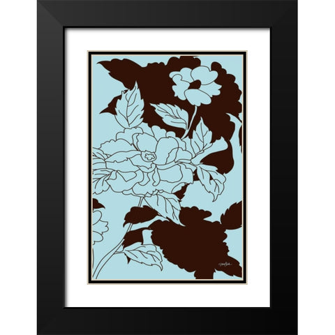 Cabella 2 Black Modern Wood Framed Art Print with Double Matting by Stimson, Diane