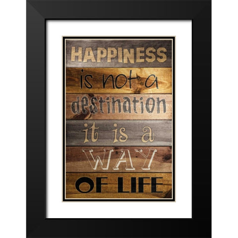 Planked 2 Black Modern Wood Framed Art Print with Double Matting by Stimson, Diane