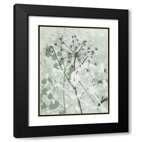 Tranquil Grass 1 Black Modern Wood Framed Art Print with Double Matting by Stimson, Diane