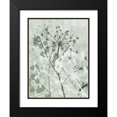 Tranquil Grass 1 Black Modern Wood Framed Art Print with Double Matting by Stimson, Diane