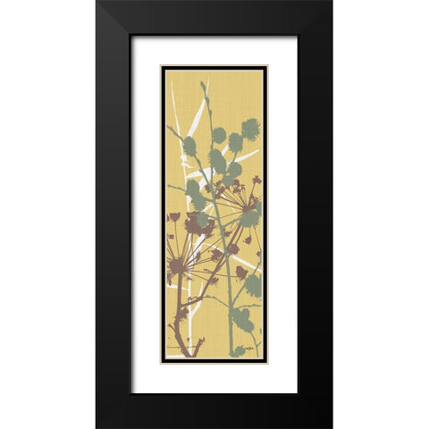 Grasses 4 Black Modern Wood Framed Art Print with Double Matting by Stimson, Diane