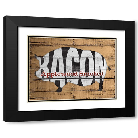Applewood Smoked Black Modern Wood Framed Art Print with Double Matting by Stimson, Diane