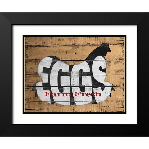 Farm Fresh Black Modern Wood Framed Art Print with Double Matting by Stimson, Diane