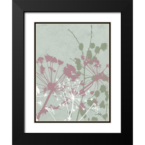 Tranquil Grass 2 Black Modern Wood Framed Art Print with Double Matting by Stimson, Diane