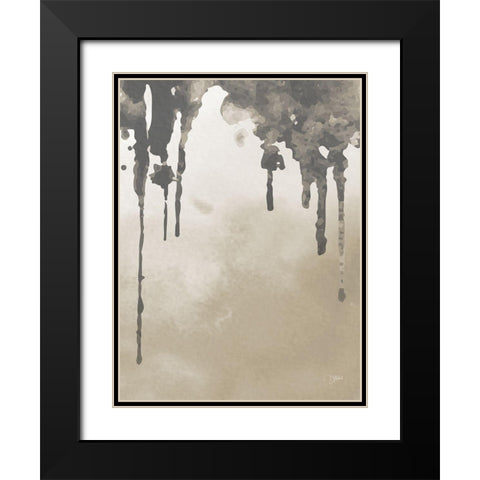 Neutral Abstract 2 Black Modern Wood Framed Art Print with Double Matting by Stimson, Diane