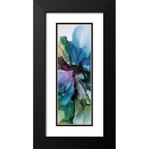 Vibrant Floral 1 Black Modern Wood Framed Art Print with Double Matting by Debs, Emma Catherine