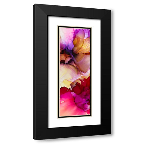 Vibrant Pink Florals 1 Black Modern Wood Framed Art Print with Double Matting by Debs, Emma Catherine