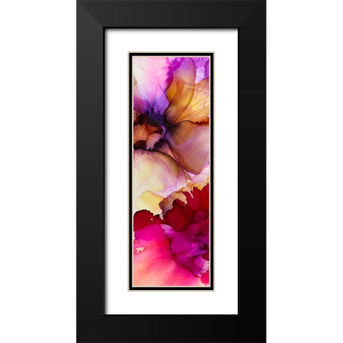 Vibrant Pink Florals 1 Black Modern Wood Framed Art Print with Double Matting by Debs, Emma Catherine