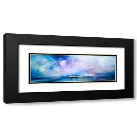 Bright Seascape Lumiere Black Modern Wood Framed Art Print with Double Matting by Debs, Emma Catherine