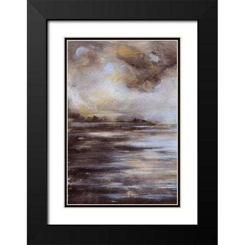 Light and Shadow Black Modern Wood Framed Art Print with Double Matting by Debs, Emma Catherine