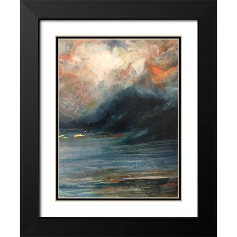 Tryptych 3 Black Modern Wood Framed Art Print with Double Matting by Debs, Emma Catherine