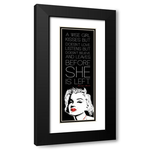 Monroe Black Modern Wood Framed Art Print with Double Matting by Rodriquez Jr, Enrique