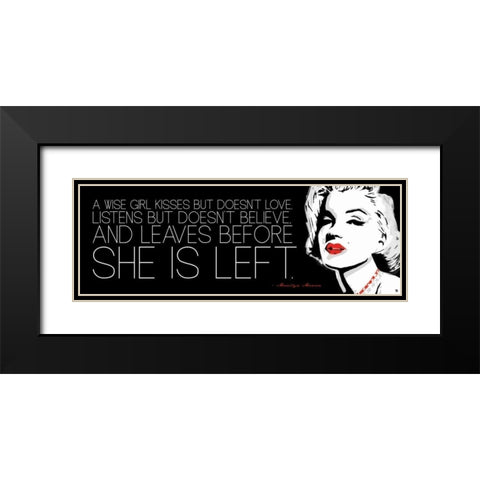 Monroe A Black Modern Wood Framed Art Print with Double Matting by Rodriquez Jr, Enrique