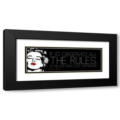 Monroe G Black Modern Wood Framed Art Print with Double Matting by Rodriquez Jr, Enrique