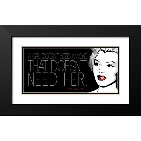 Monroe H Black Modern Wood Framed Art Print with Double Matting by Rodriquez Jr, Enrique