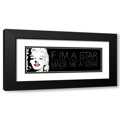 Im A Star Black Modern Wood Framed Art Print with Double Matting by Rodriquez Jr, Enrique
