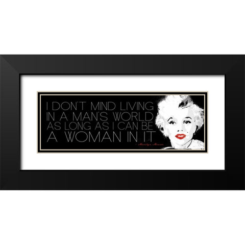 I Dont Mind Black Modern Wood Framed Art Print with Double Matting by Rodriquez Jr, Enrique