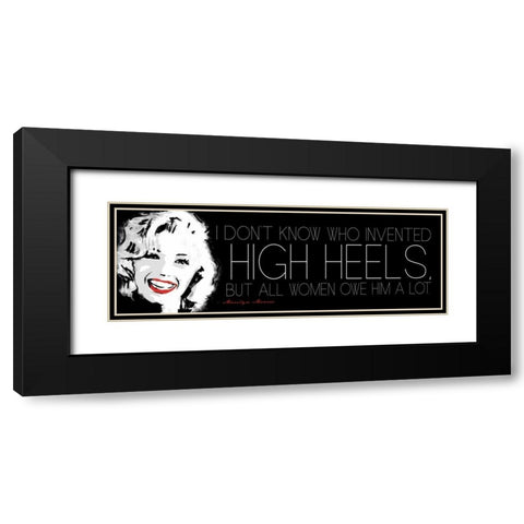High Heels Black Modern Wood Framed Art Print with Double Matting by Rodriquez Jr, Enrique