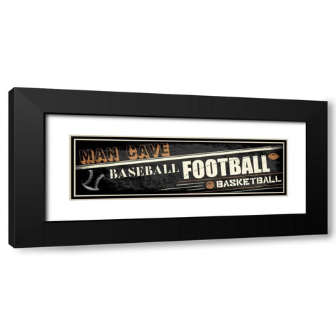 Mancave A2 Black Modern Wood Framed Art Print with Double Matting by Rodriquez Jr, Enrique