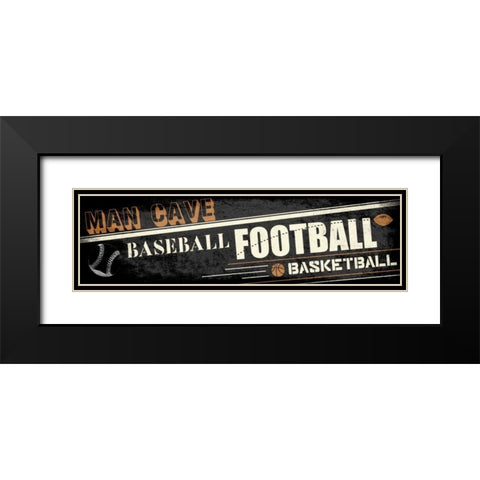 Mancave A2 Black Modern Wood Framed Art Print with Double Matting by Rodriquez Jr, Enrique