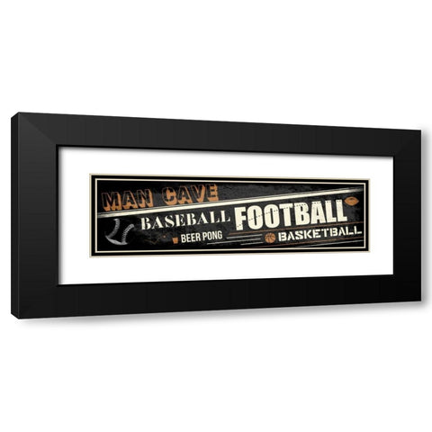 Mancave A Black Modern Wood Framed Art Print with Double Matting by Rodriquez Jr, Enrique