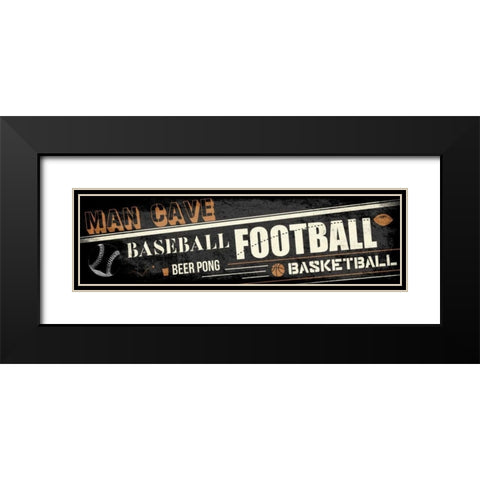 Mancave A Black Modern Wood Framed Art Print with Double Matting by Rodriquez Jr, Enrique