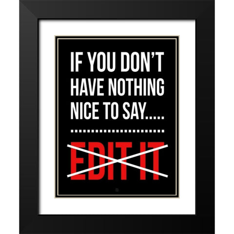 Edit It A Black Modern Wood Framed Art Print with Double Matting by Rodriquez Jr, Enrique