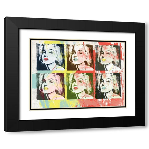 Monroe Painted A2 Black Modern Wood Framed Art Print with Double Matting by Rodriquez Jr, Enrique