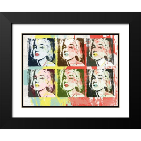 Monroe Painted A2 Black Modern Wood Framed Art Print with Double Matting by Rodriquez Jr, Enrique