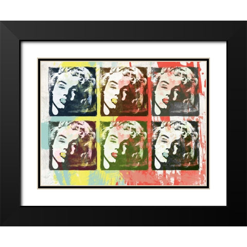 Monroe Painted B2 Black Modern Wood Framed Art Print with Double Matting by Rodriquez Jr, Enrique