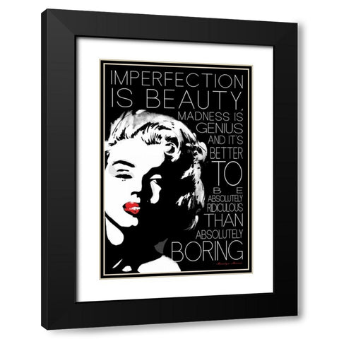 Monroe Boring Black Modern Wood Framed Art Print with Double Matting by Rodriquez Jr, Enrique