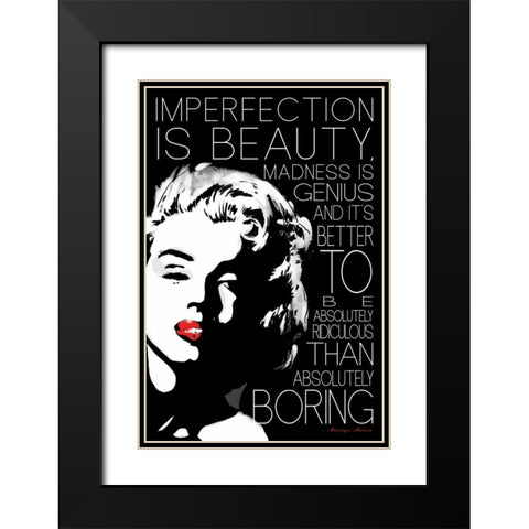 Monroe Boring Black Modern Wood Framed Art Print with Double Matting by Rodriquez Jr, Enrique