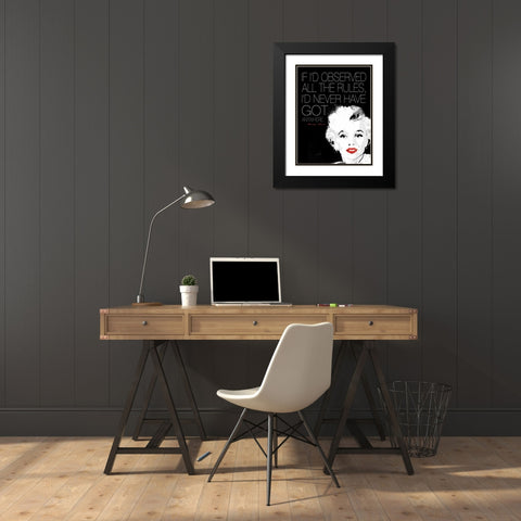 Monroe 2 Black Modern Wood Framed Art Print with Double Matting by Rodriquez Jr, Enrique