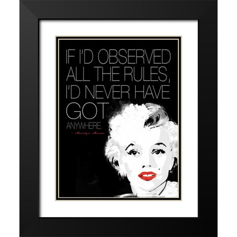 Monroe 2 Black Modern Wood Framed Art Print with Double Matting by Rodriquez Jr, Enrique