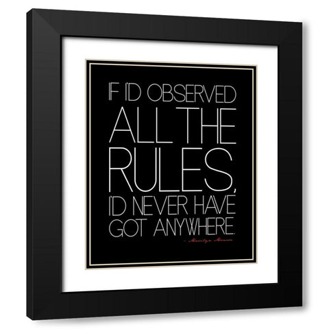 Text 2 Black Modern Wood Framed Art Print with Double Matting by Rodriquez Jr, Enrique