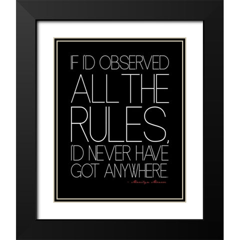 Text 2 Black Modern Wood Framed Art Print with Double Matting by Rodriquez Jr, Enrique