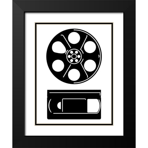 Movie Entertainment Black Modern Wood Framed Art Print with Double Matting by Rodriguez, Enrique