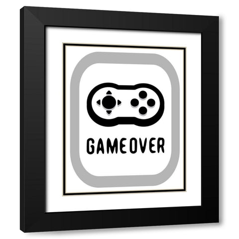Game Over 2 Black Modern Wood Framed Art Print with Double Matting by Rodriquez Jr, Enrique