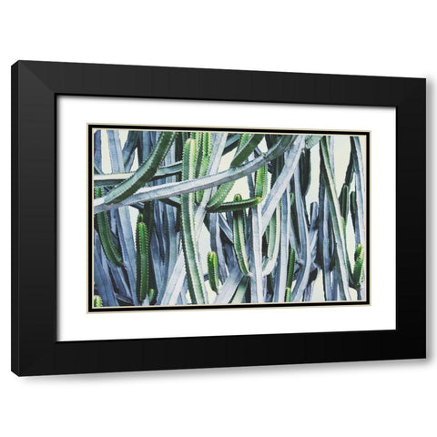 Green Crush I Black Modern Wood Framed Art Print with Double Matting by Urquhart, Elizabeth